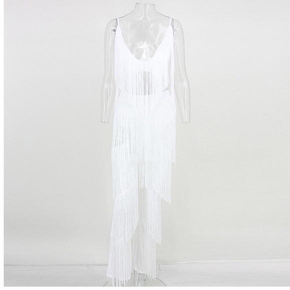 🎉 Host Pick 🎉 NEW! White Fringe Pant Set - Picture 4 of 8